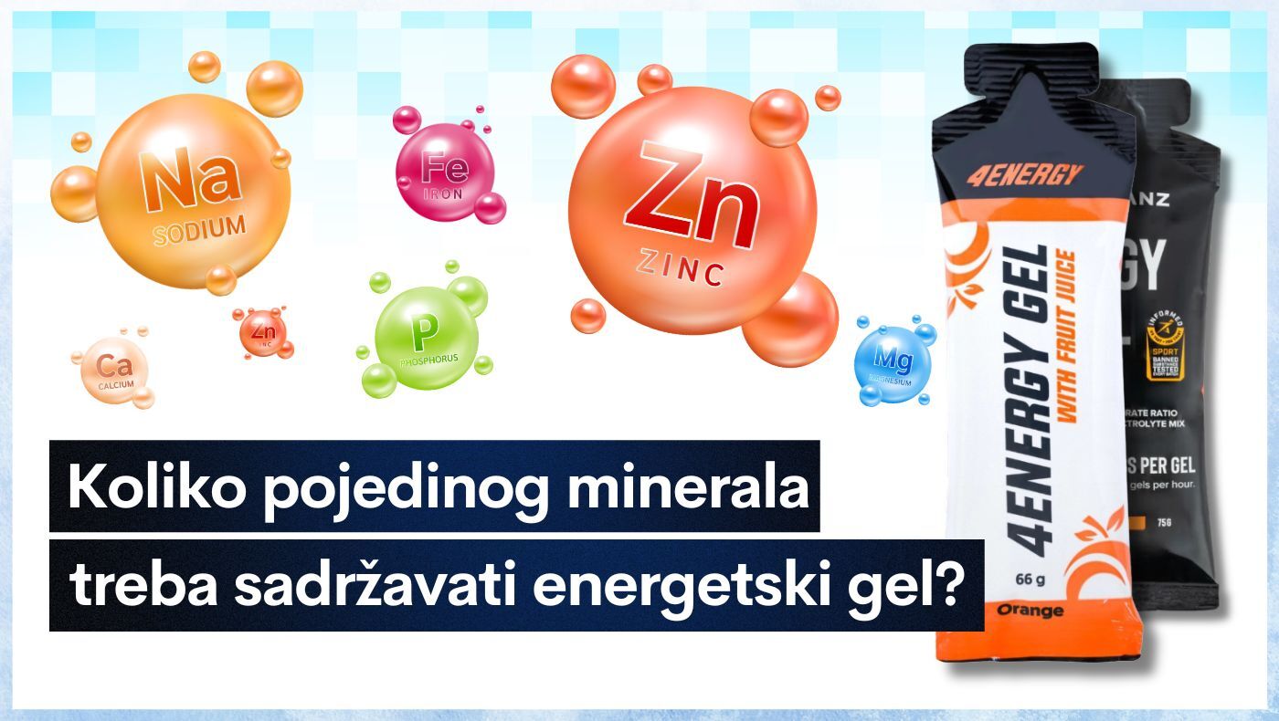 Koliko pojedinog minerala treba sadržavati energetski gel?