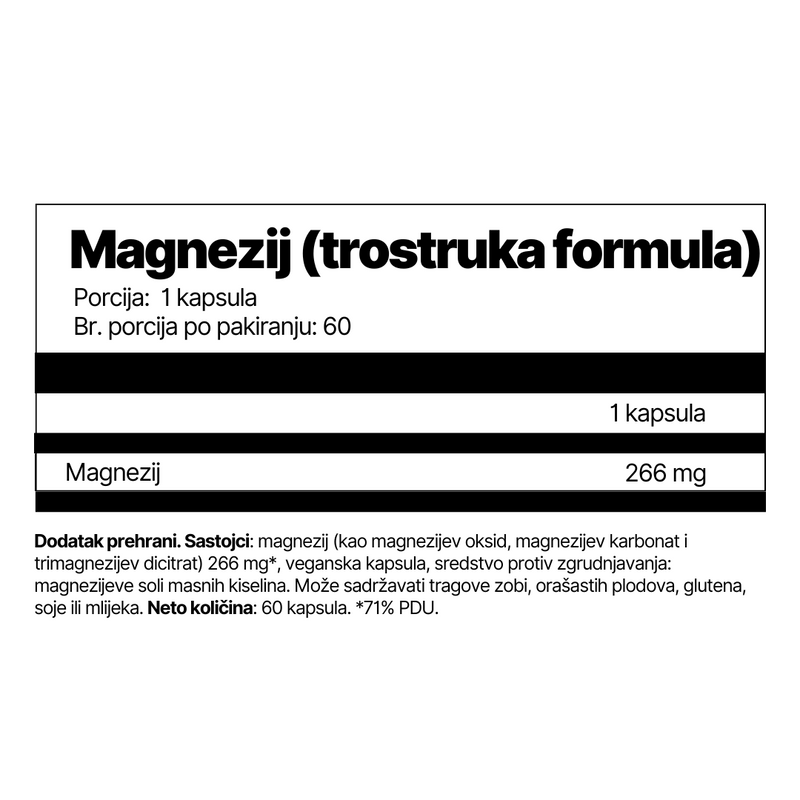 Magnezij (trostruka formula)