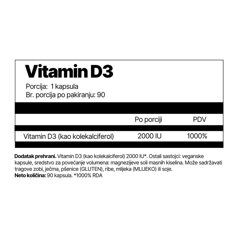 Vitamin D3 (2000 IU)