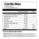 4Endurance Pro Cardio Max - 60 kapsula, formula za podršku srcu, crna bočica sa zlatnim čepom i ružičastim detaljem na bijeloj pozadini.