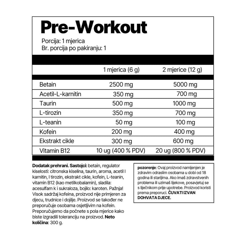 PRE (pre-workout booster)