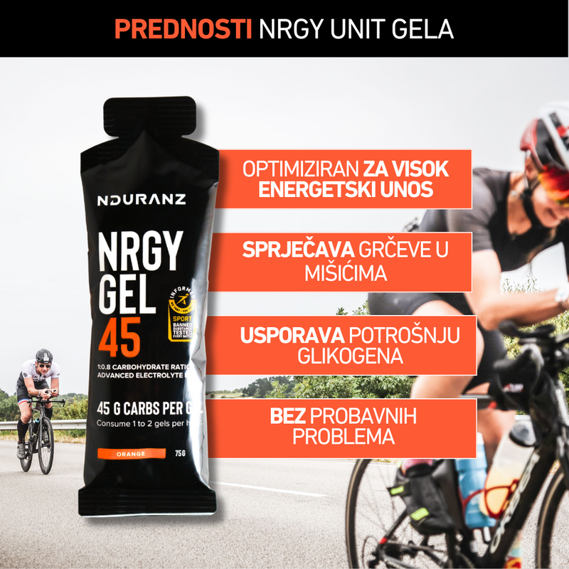 Nrgy Gel 45 (bočica za višekratno punjenje) + Flask za gel GRATIS