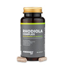 4Endurance Pro Rhodiola Complex - 60 kapsula, bočica sa zlatnim čepom, zelenom prugom na etiketi, crno‑zlatni dizajn na bijeloj pozadini.
