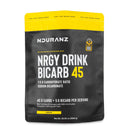 Nduranz Nrgy Drink Bicarb 45 - 1200 g okus limuna, crno‑žuta vrećica s logotipom marke i nutricionističkim tekstom na bijeloj pozadini.